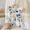 Girls dress 2020 summer new Korean style puff sleeve baby hot-selling graffiti cartoon children's wear