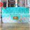 Hot rainbow clutch pvc jelly purse lady mini clear waterproof crossbody bags small handbags for women