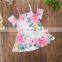 2019 Girls Flower Dress Baby Off-shoulder Summer Sleeveless 5Size for 1-6T