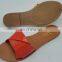 Newest Popular Lattice Leather Womens Slippers Summer Outdoors Vintage Square Toe Flats Shoes Casual Beach Sandals