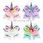 7inch Girl Unicorn Hair Bow Kids Handmade Rainbow Sequin Boutique Hairbands 12styles