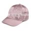 Trendy Plain Embroidered Silk Satin Baseball Cap Hat