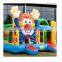 clown large combo slide  jumper inflatable bouncing bouncy castle with slide