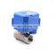 5v 3.6v 12v 24v 110v 220v DN15 DN20 DN25 stainless steel 2 way 3 way electric motorized ball valve