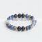 FULL-0318 Latest jewelry men druzy beads stone rainbow bracelet in bulk