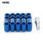 Guangzhou Supplier Wheel Parts Racing Inner Hexagon M12x1.25 Titanium Iron Wheel Lock Lug Nut, Locking Wheel Nut Set