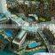 Hotel miniature 3d building model maquette making with landscape