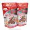Stand up food pouch packaging /food zipper packing bag/plastic and mylar silver foil bag