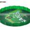 2015new design plastic round serving melamine tray