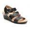 ladies new style high heels buckle strap wedges sandals shoes women used for party (LAJWG0024)