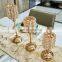Fancy Wedding Decorative Candlesticks Luxury Candle Holder Gold Stand Metal Table Nordic Modern Home Decoration Plating Minjie