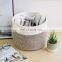 classic round shape foldable storage laundry blanket woven cotton rope basket