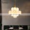 Hot Sale Indoor Decoration Lighting Home Cafe Metal Luxury Glass Chandelier