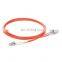 LC UPC to SC UPC Duplex 2.0mm PVC (OFNR) OM2 Multimode Fiber Optic Patch Cable