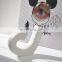 Modern Decorative Handmade Wedding Art Porcelain Matte White Creative Ceramic Pot Irregular Flower Vase Nordic Home Decoration