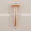 Mans delicacy thin classic  retro rose gold metal  straight brass  shaving double edge safety razor