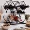 Tabletop Wine Rack - Imperial Trellis 5 Bottle, Silver Freestanding countertop Wine Rack and Wine Bottle Storage