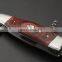 stainless steel multi function wine corkscrew  pocket folding BBQ brush knife with laguiole pakka wood handle mushroom knife
