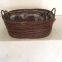 Customized Cheap Wicker storage basket /garden basket With Ear Handle