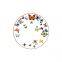 Antique Dinnerware Sets Fine Bone China Butterfly Plate Pattern Dinner Plates Sets With Gold Rim