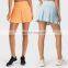 New Style Wholesale Custom High Waist Cool Fabric 2-In-1 With Side Pocket Shorts Pleated Tennis Skirts For Women Sport Yoga Wear