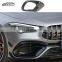 CLA Upgrade CLA45 Carbon Fiber Front Vent Trim Air Intake Fog Light Frame Front Lip For Benz CLA45 S AMG