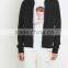 Wholesale Mens Black Zip - Up Bomber Jackets