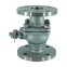 MKX Q41F46 cast steel lined PTFE flange ball valve, soft seal/corrosion-resistant/acid and alkali resistant/high temperature resistant, factory supply