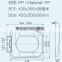 HL-054 MEIYE PP 435*350*58mm Rectangle Soft-closing Toilet Seat Cover Ramp Down Toilet Lid