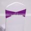 popular tiffany wedding/banquet/party lycra chair band spandex chair sash with/no round diamond buckle