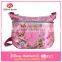 2016 New Custom Design Shoulder Bag for Kids Shoulder Long Strap Bag with Beautiful Rose Stitched