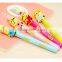 Cheap Promo Cheap School Kids Pen Little Cartoon Animals Customize Students Gel Pen Cool Marker Gift Plastic Ball Pen