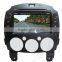 Wecaro Android 4.4.4 navigation system 8" touch screen for mazda 2 car stereo WIFI 3G 1.6 ghz cpu 2010-2012