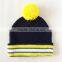 custom knitted bobble beanie cap hat