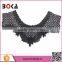 black polyester crochet neck trim