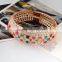 china jewelry wholesale chunky bracelet gold plated buckle colorful crystal bangles