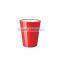 Unbreakable red glass tumbler Double wall Plastic tumbler ; Reusable and dishwash safe; BPA free