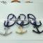2016 New Ideas Simple Anchor Blue Cord Jewelry Blue String Plated with Vacuum Luxury Bracelet