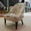 Print Fabirc oval Elegant Living Room Chair, Modern Furniture For Home Decoration