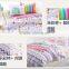 100% cotton 4 PCS bedding sets duvet cover, pillowcases and flat sheet.