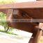 outdoor wooden beer garden table and bench
