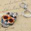 Wholesale new halloween jewelry skull pendant cheap acrylic material keychain