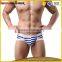 Stylish stripe printing men thong underwear hipster sexi mens tanga