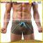 OEM ODM orders blue boys boxer swimsuit sexy tight unlined swimwear man