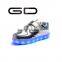 Latest hot children magic tape causal sneaker boys LED shoes