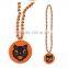 Carnival Christmas party colour 84cm and 7mm Mardi Gras beads necklace with 6cm custom medallion                        
                                                Quality Choice