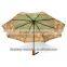 2015 new design heat transfer printing single layer sunproof folding umbrella
