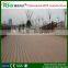 Plastic composite deck for outdoor garden walkway and square center places