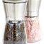 Salt and Pepper Grinder- Brushed Stainless Steel and Glass with Adjustable Ceramic Coarseness Control