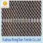 Cheap price white 100 polyester tricot diamond mesh fabric for suitcase
